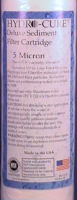 A water bottle with instructions for use.