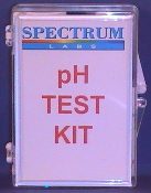 A sign that says ph test kit.