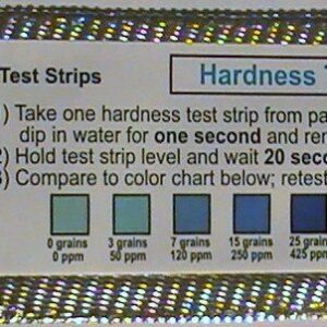 A picture of the water test strips.