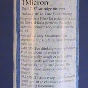 Hydro-Cure Deluxe Sediment Filter 1 Micron 10 inch 24pk
