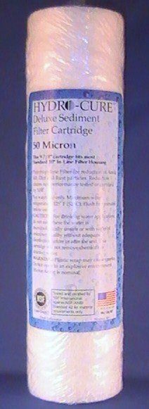 A tube of filter cartridge with instructions on how to use it.