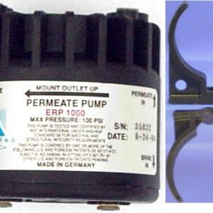 Aquatec ERP1000 Permeate Pump with Clip and 1/4 inch JG Inserts