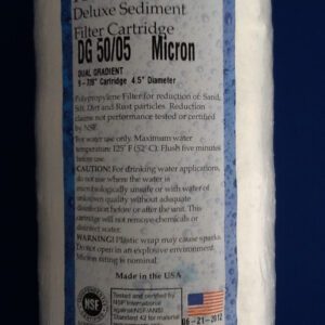 Hydro-Cure Sediment Filter DG 50/05 Micron 4.5 in x 10 in (Case)