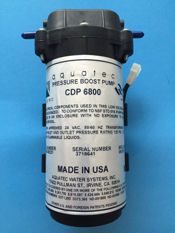 AQUATEC 6800 Series RO Booster Pump 24VAC 6840-2J03-B221