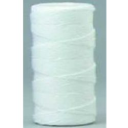 A spool of white string is shown.