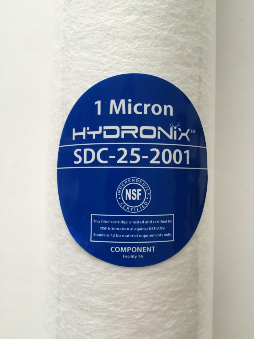 Hydronix 1 Micron 20in x 2.5in Sediment Filters - 20pk