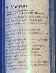A bottle of water with instructions on how to use it.